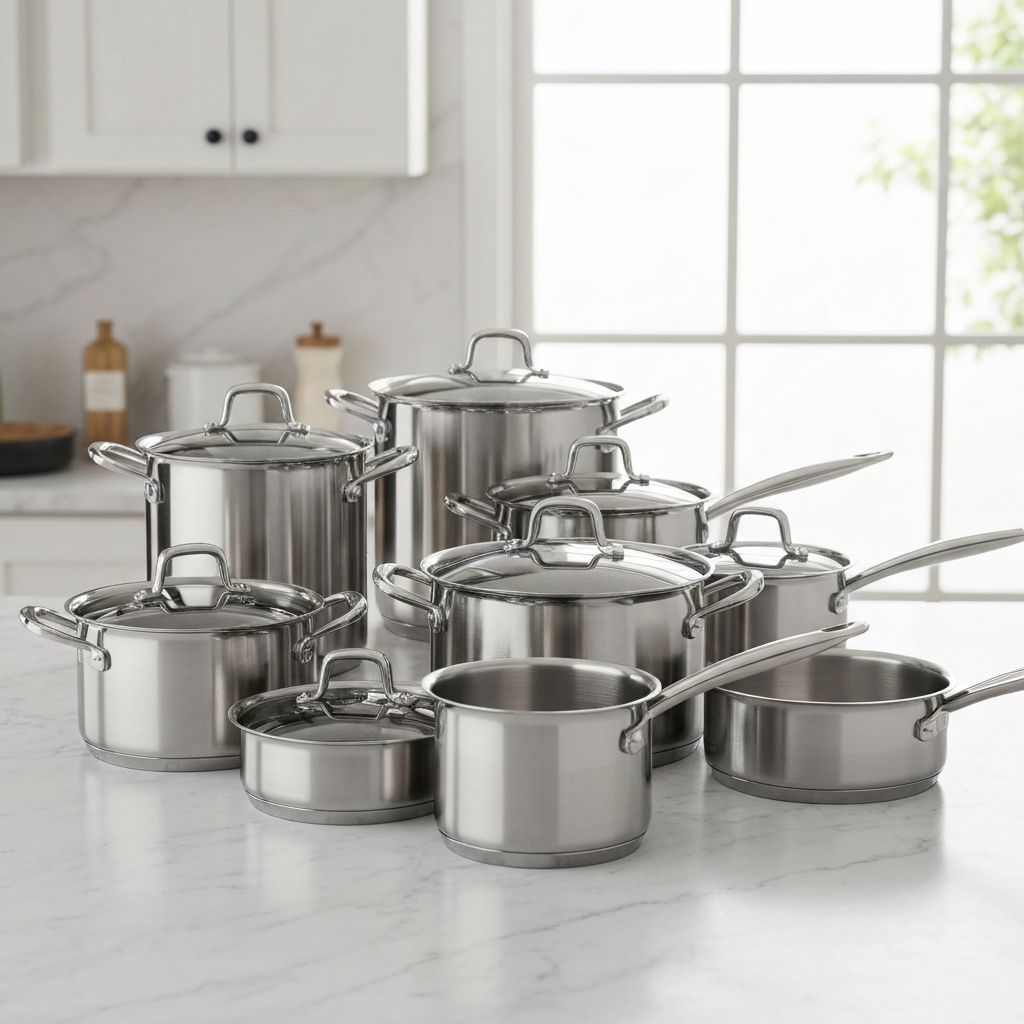 10-Piece Stainless Steel Cookware Set